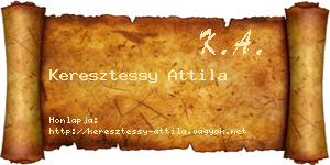 Keresztessy Attila névjegykártya